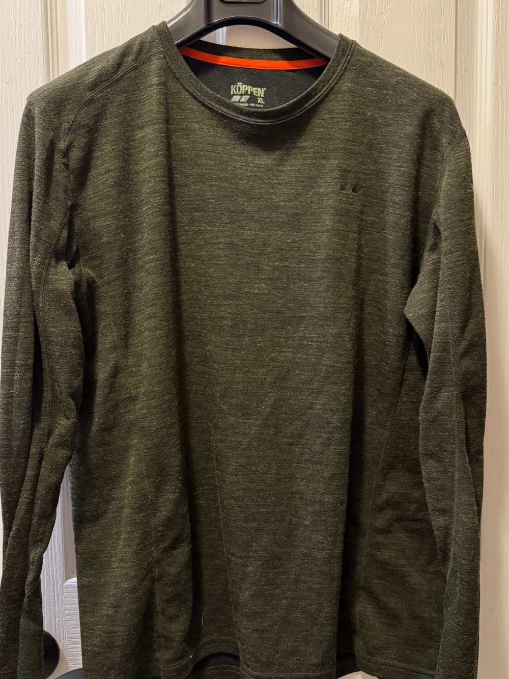 Koppen Men's Long-Sleeve Crewneck Shirt - Olive